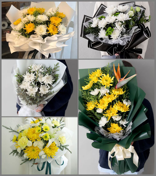 山东莱芜莱城区大王庄镇虎口崖村白事花束代送